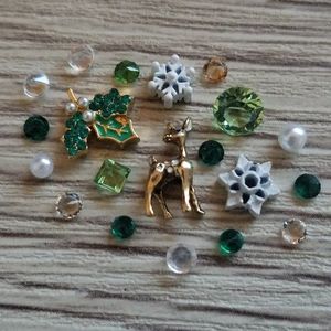 🦉"Boughs of Holly" Charm Set